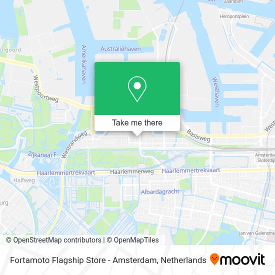 Fortamoto Flagship Store - Amsterdam map