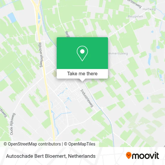Autoschade Bert Bloemert map