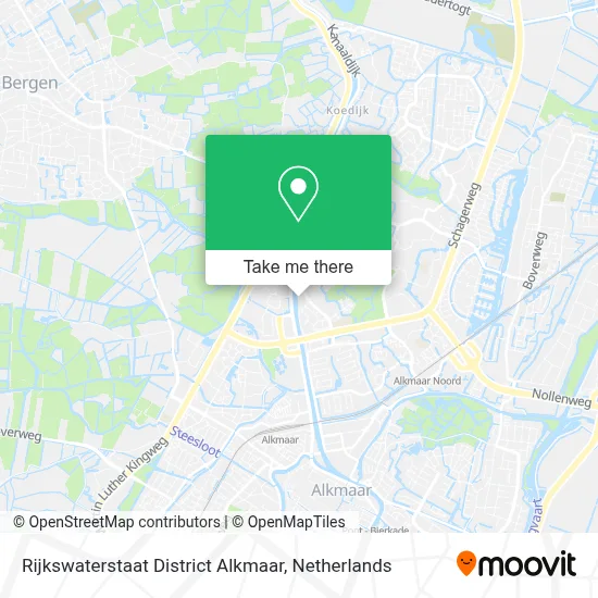 Rijkswaterstaat District Alkmaar map