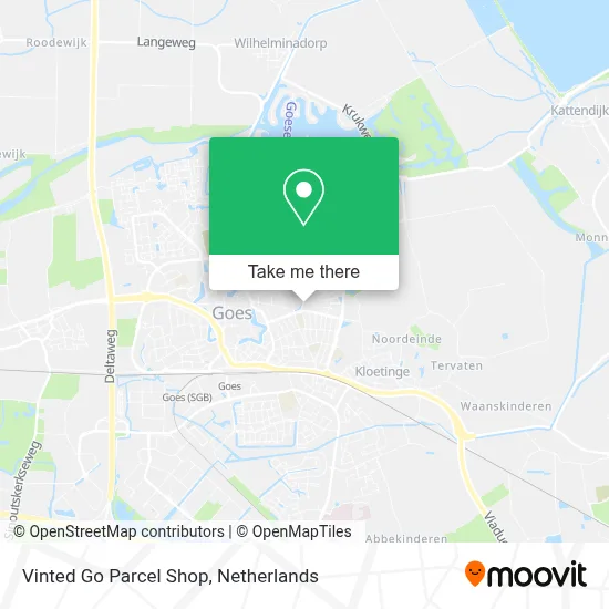 Vinted Go Parcel Shop Karte