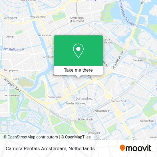 Camera Rentals Amsterdam map