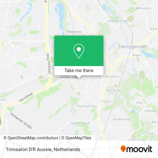 Trimsalon D'R Aussie map