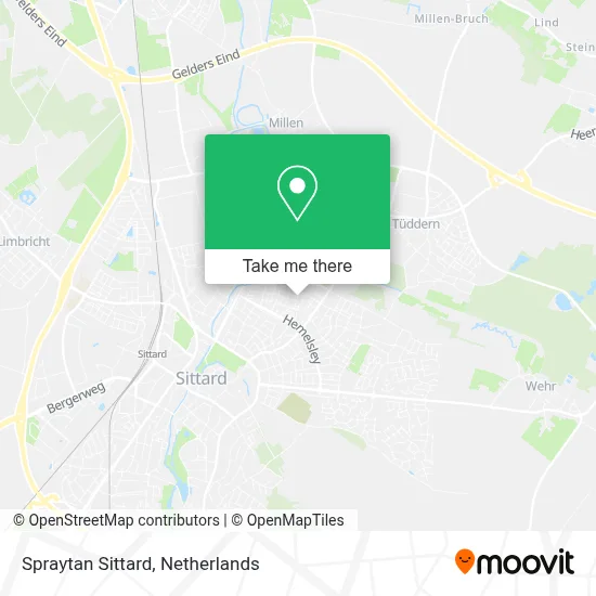 Spraytan Sittard map