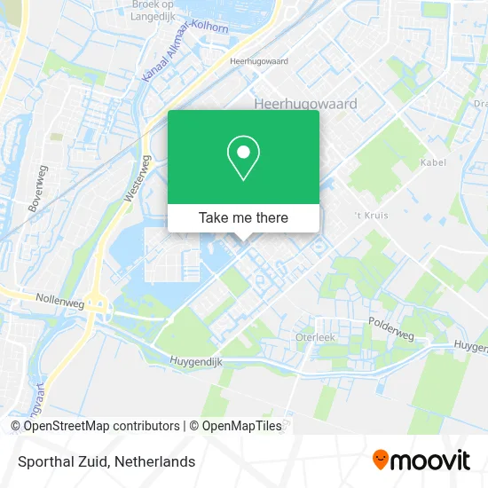 Sporthal Zuid map