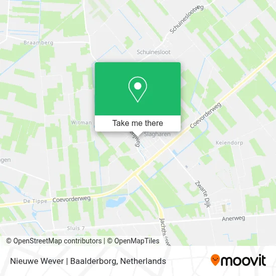 Nieuwe Wever | Baalderborg map