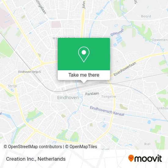 Creation Inc. map