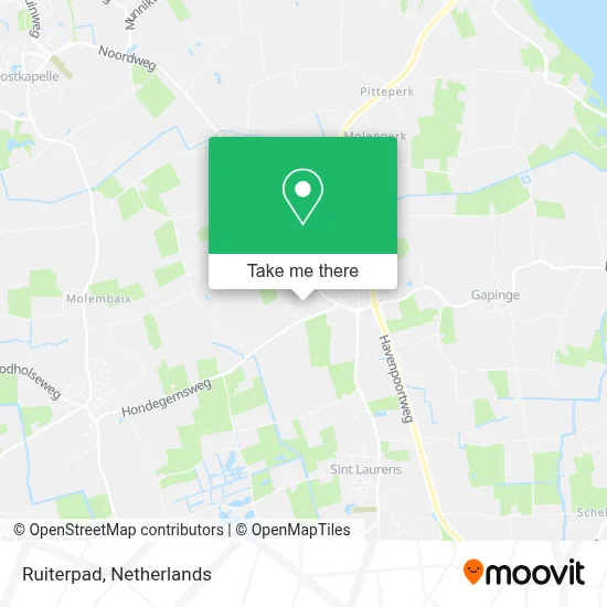 Ruiterpad map