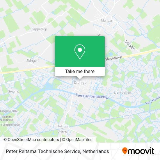 Peter Reitsma Technische Service map