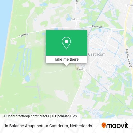 In Balance Acupunctuur Castricum map