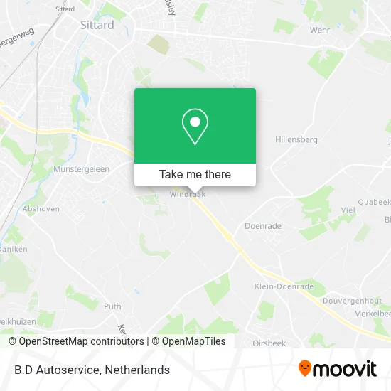 B.D Autoservice map