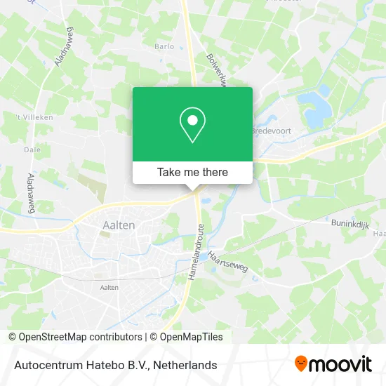 Autocentrum Hatebo B.V. map