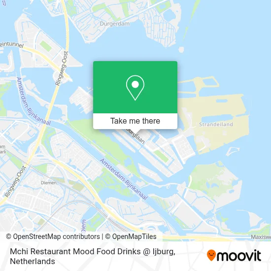 Mchi Restaurant Mood Food Drinks @ Ijburg map