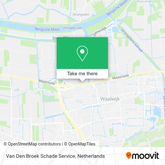 Van Den Broek Schade Service map