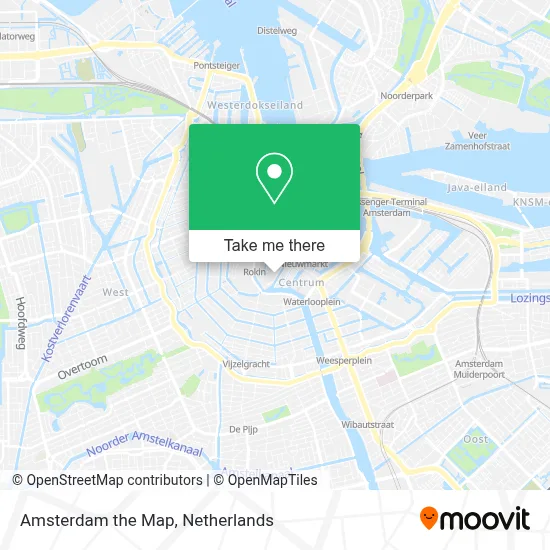 Amsterdam the Map map