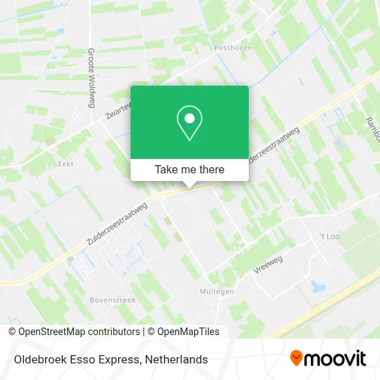 Oldebroek Esso Express map