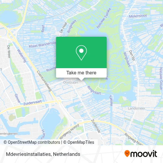 Mdevriesinstallaties Karte