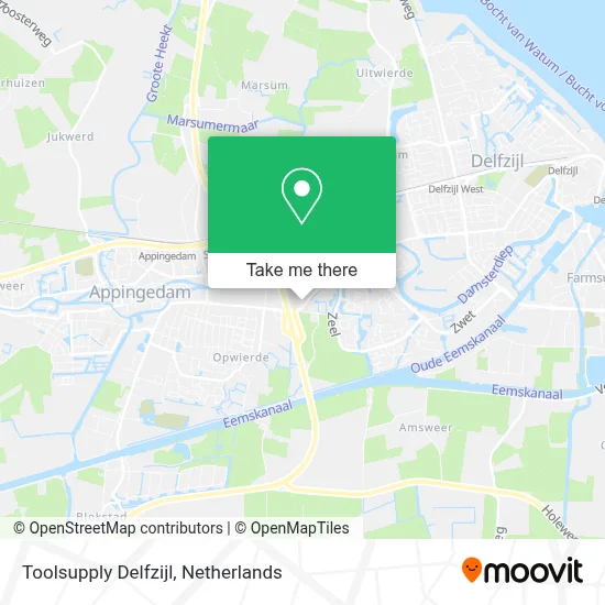 Toolsupply Delfzijl map