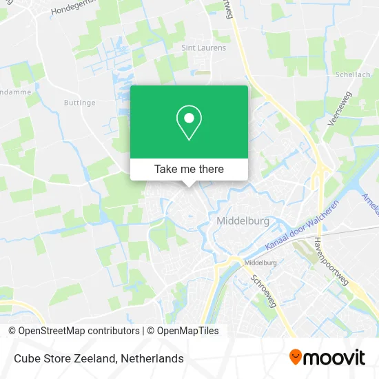 Cube Store Zeeland Karte