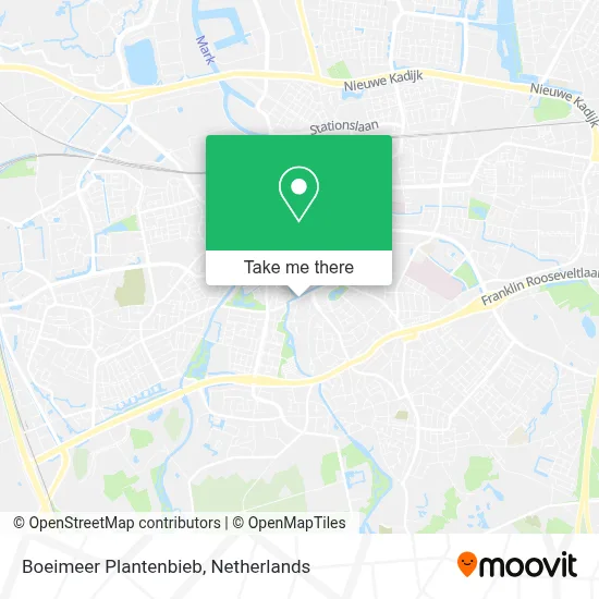 Boeimeer Plantenbieb map