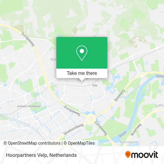 Hoorpartners Velp map