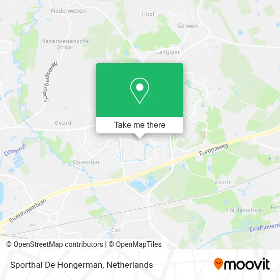 Sporthal De Hongerman map