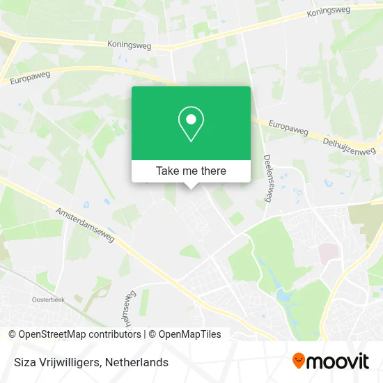 Siza Vrijwilligers map