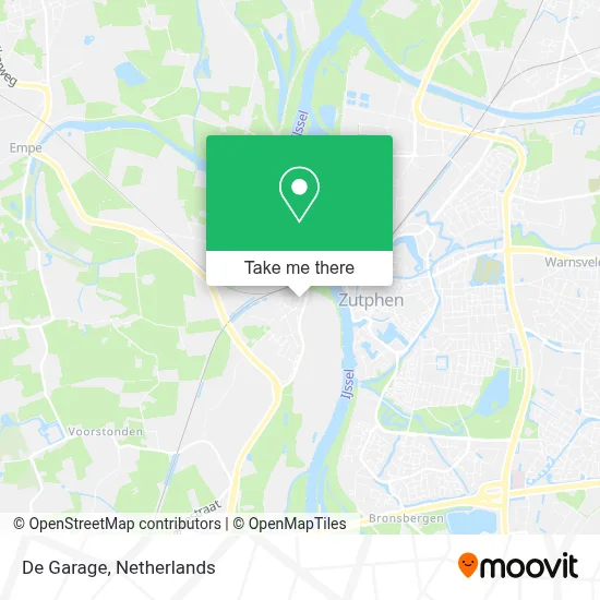De Garage map