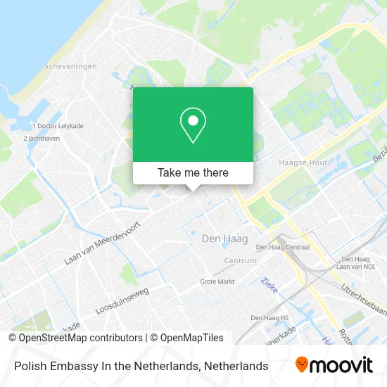 Polish Embassy In the Netherlands Karte