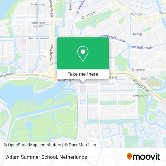 Adam Summer School map