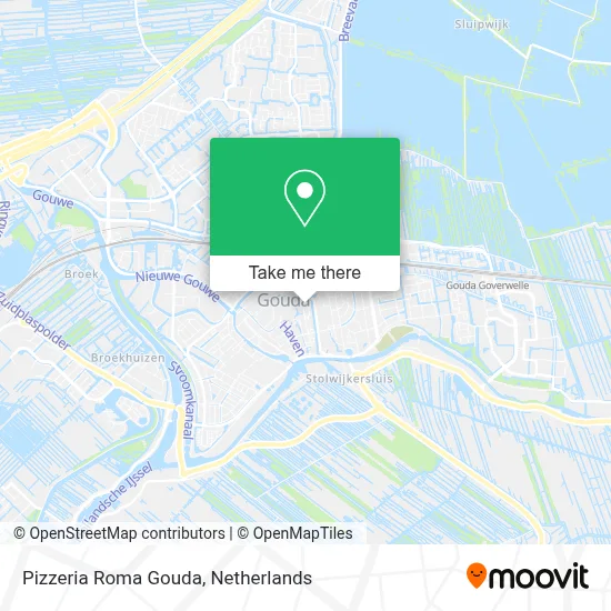 Pizzeria Roma Gouda map