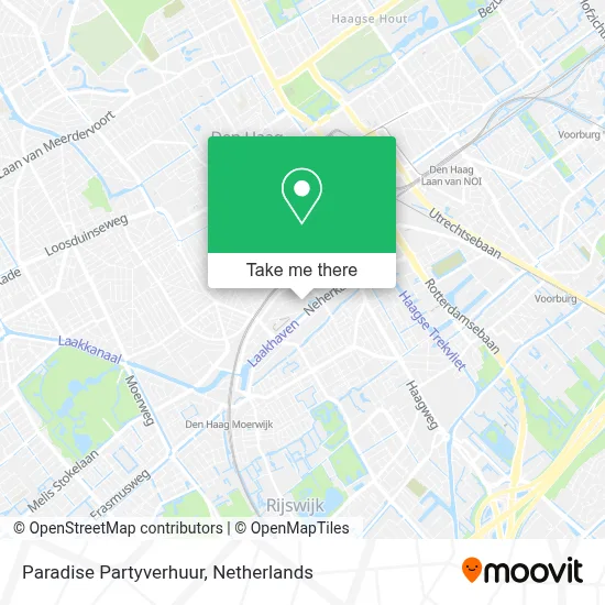 Paradise Partyverhuur map