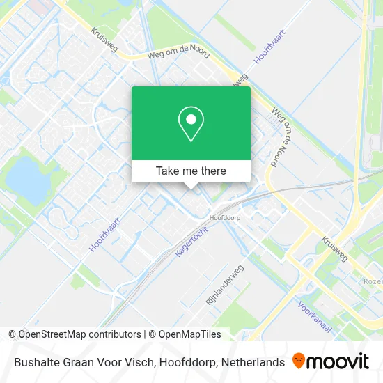 Bushalte Graan Voor Visch, Hoofddorp map