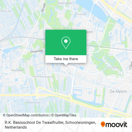 R.K. Basisschool De Twaalfruiter, Schoolwoningen map