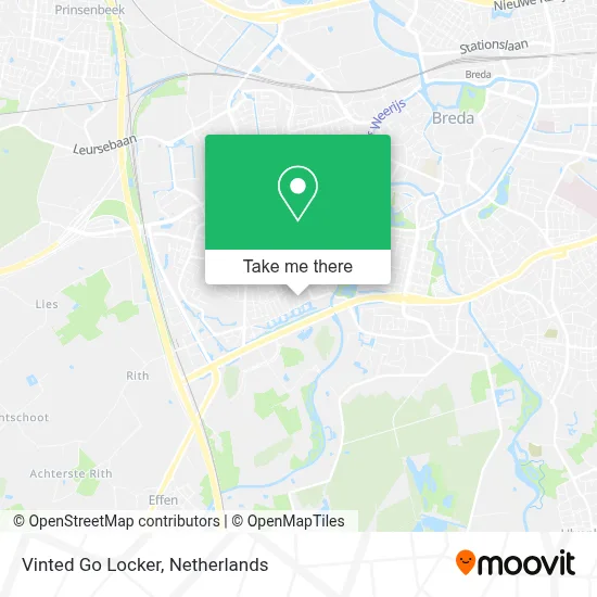 Vinted Go Locker map