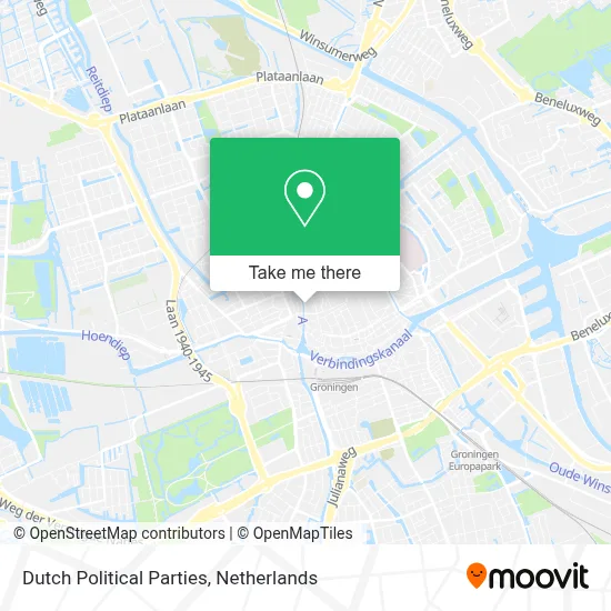 Dutch Political Parties map