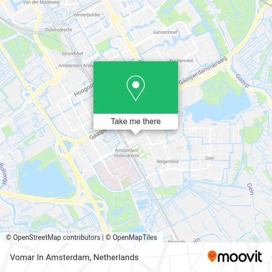 Vomar In Amsterdam map