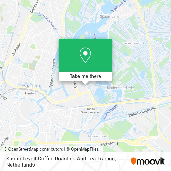 Simon Levelt Coffee Roasting And Tea Trading map