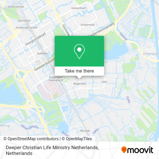 Deeper Christian Life Ministry Netherlands map