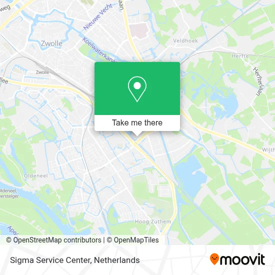 Sigma Service Center Karte