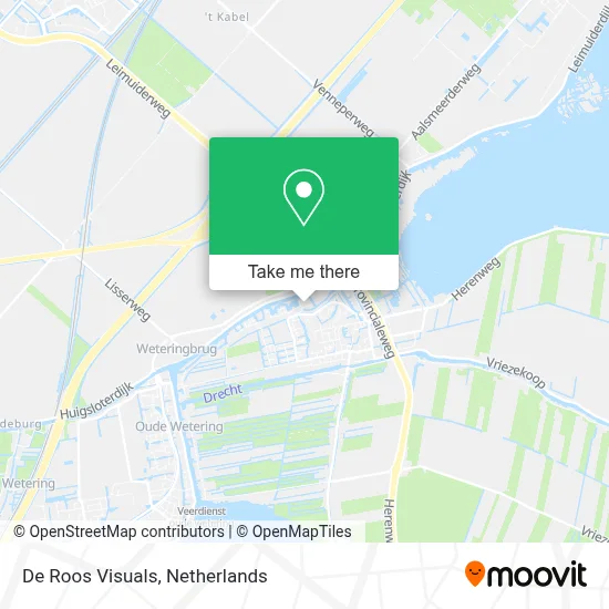 De Roos Visuals map