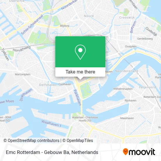 Emc Rotterdam - Gebouw Ba map
