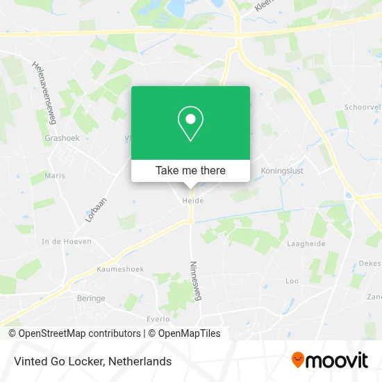 Vinted Go Locker map