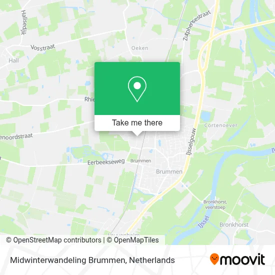 Midwinterwandeling Brummen map