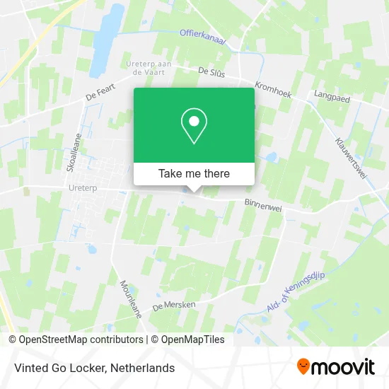 Vinted Go Locker map