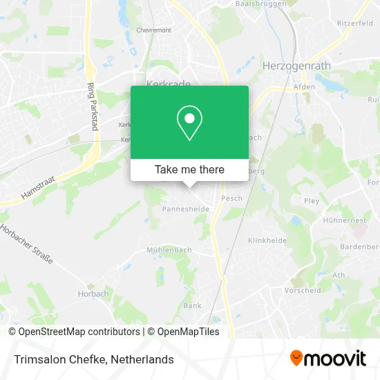 Trimsalon Chefke map