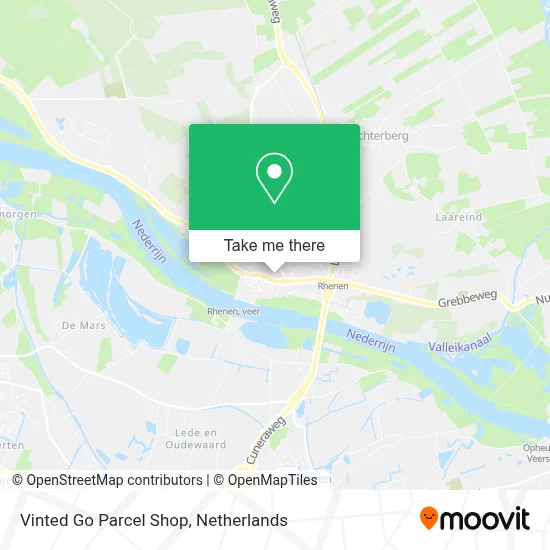 Vinted Go Parcel Shop Karte