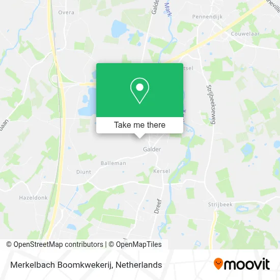 Merkelbach Boomkwekerij map