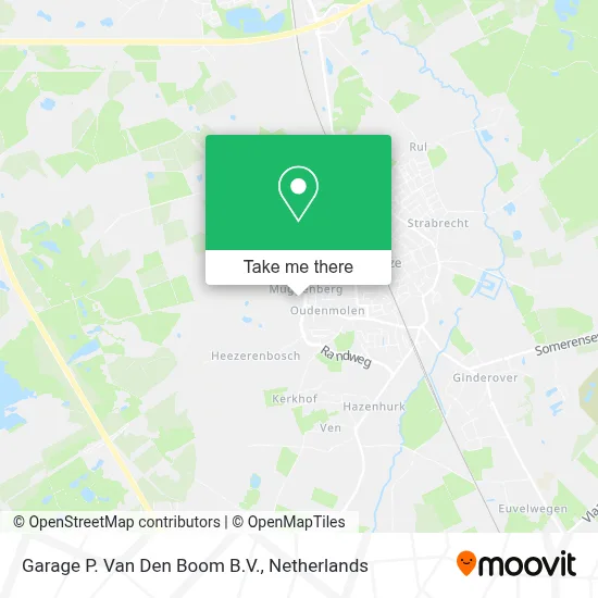 Garage P. Van Den Boom B.V. map