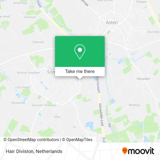 Hair Division map