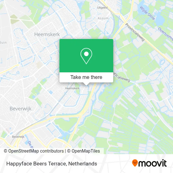 Happyface Beers Terrace map